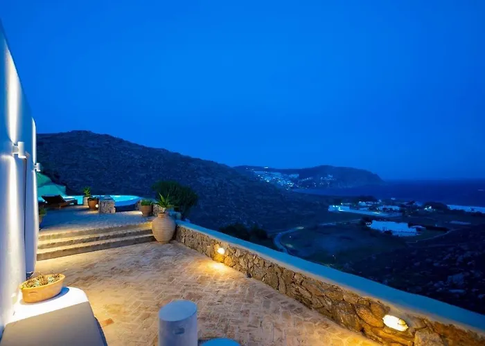 Leo - Sea View Elegance And Infinity Pool فيلة Agrari (Mykonos)